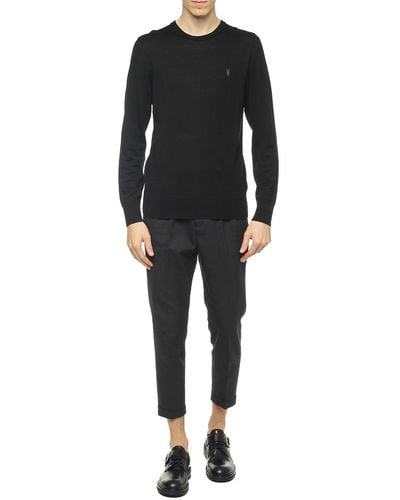 AllSaints 'Mode' Logo-Embroidered Sweater - Black