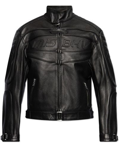 MISBHV Leather Jacket By - Black