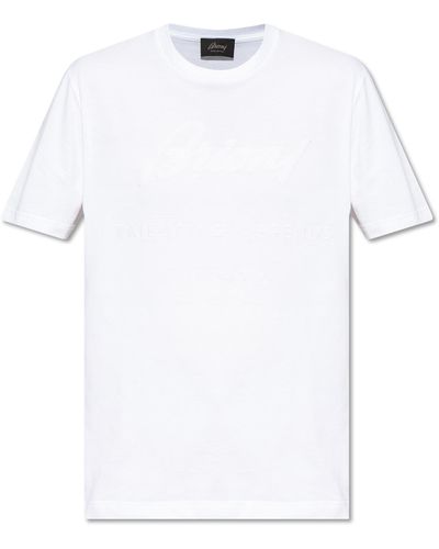Brioni T-shirt With Logo - White