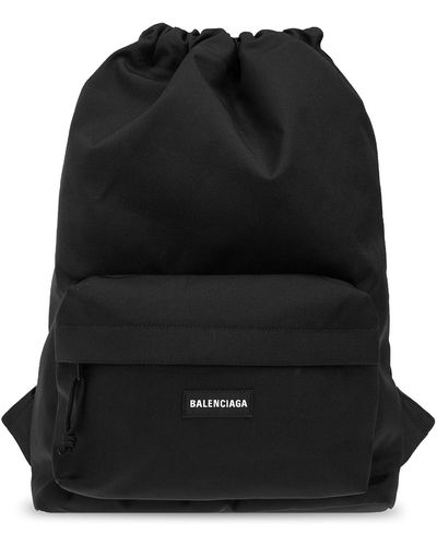 Balenciaga Backpack With Logo - Black