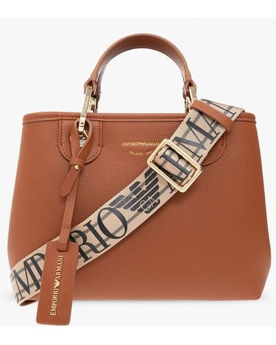 Emporio Armani Small Shopping Bag - Brown