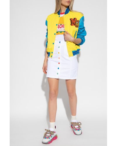 Love Moschino Skirt With Appliqué - White