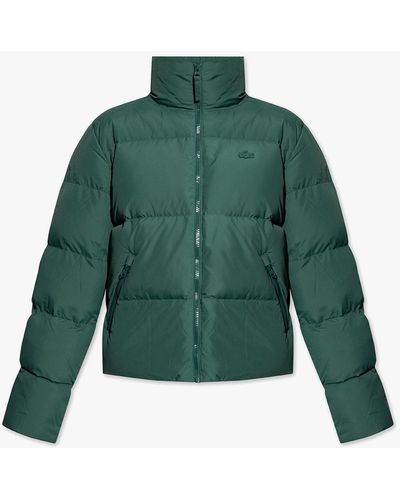 Lacoste Down Jacket With Logo - Green