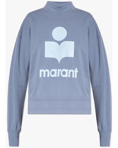 Isabel Marant 'moby' Sweatshirt With Logo - Blue