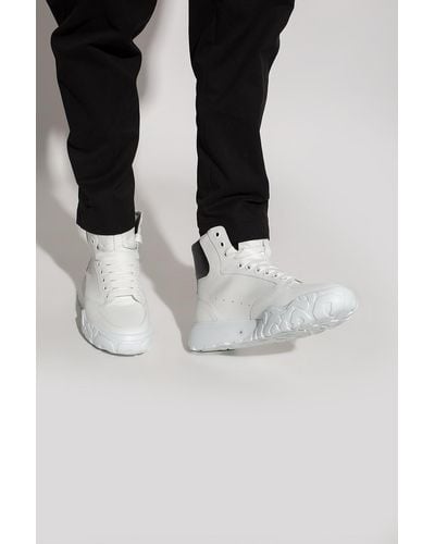 Alexander McQueen 'new Court' High-top Sneakers - White
