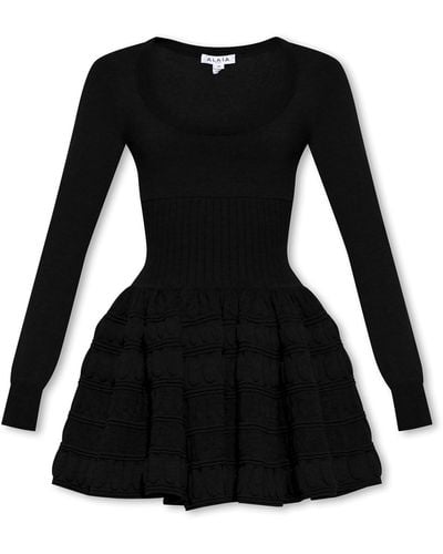 Alaïa Wool Dress - Black