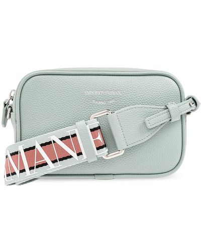 Emporio Armani Shoulder Bag With Logo, - Grey