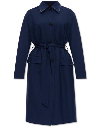 Marni Wool Coat, - Blue