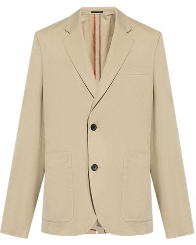 PS by Paul Smith Blazer With Pockets - Natural