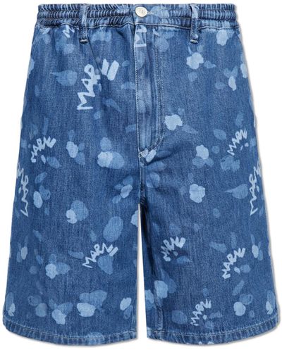 Marni Denim Shorts, - Blue