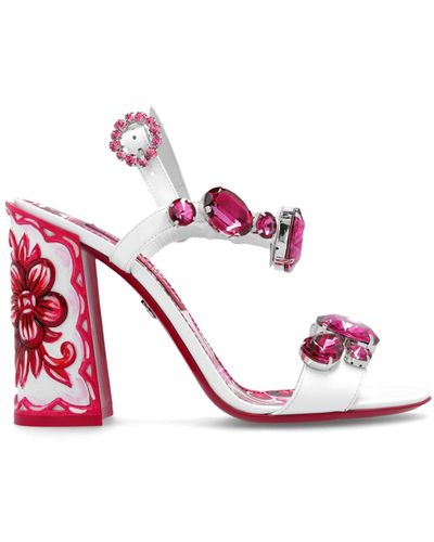 Dolce & Gabbana Keira Patent Sandal - Pink
