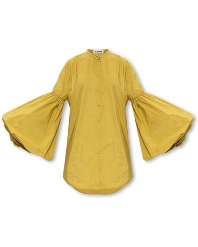Jil Sander Shirt With Puff Sleeves - Yellow