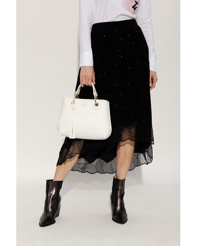Emporio Armani ‘Myea Small’ Shopper Bag - White