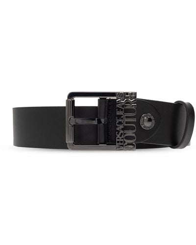 Versace Belt With Logo - Black