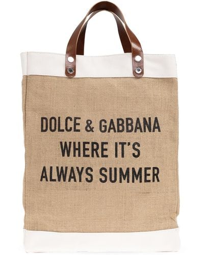 Dolce & Gabbana 'bum' Shopper Bag, - Natural