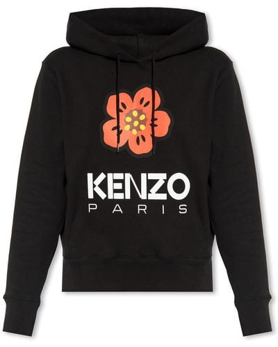 KENZO Logo Hoodie - Black