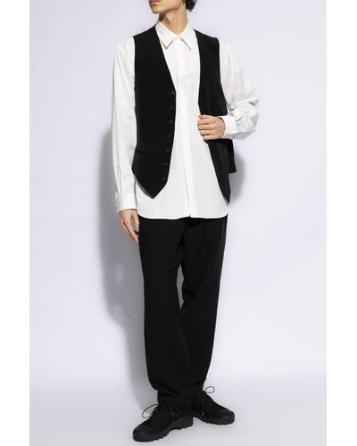 Yohji Yamamoto Loose-fitting Shirt, - White