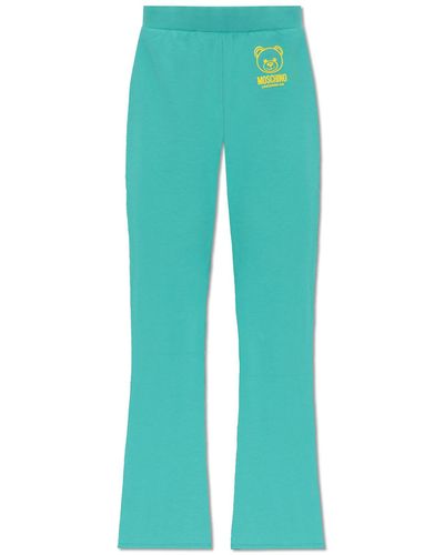 Moschino Joggers With Logo, - Green