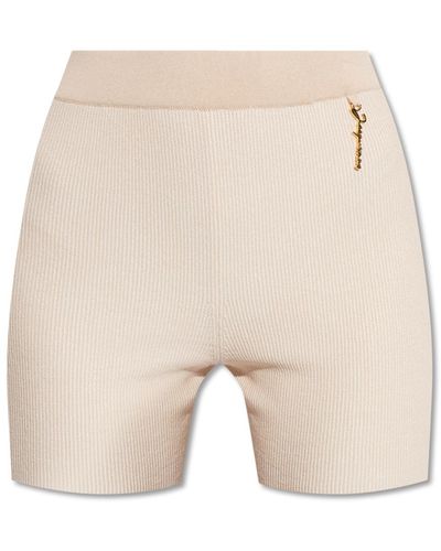 Jacquemus 'pralu' Shorts, - Natural