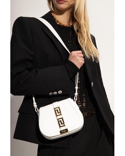 Versace ‘Greca Goddess Small’ Shoulder Bag - White