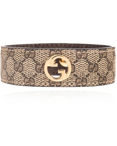 Gucci Bracelet With Logo, - Natural