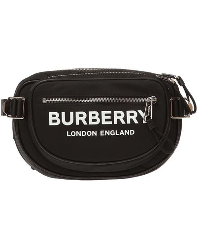 Burberry Logo-print Econyl® Belt Bag - Black