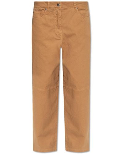 Herskind 'como' High-waisted Trousers, - Natural