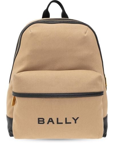 Bally ‘Treck’ Backpack With Logo - Natural