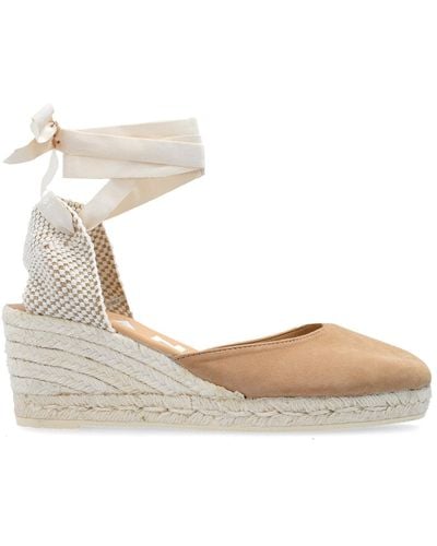 Manebí Suede Wedge Shoes - White