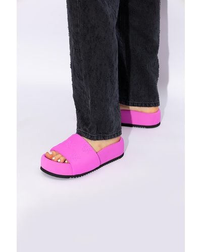 Vic Matié 'bubble' Platform Slides, - Pink