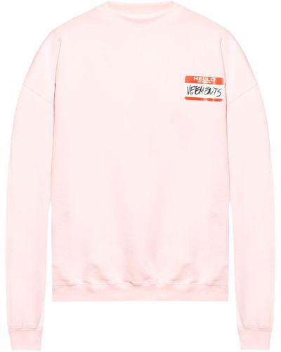 Vetements Printed Sweatshirt - Pink