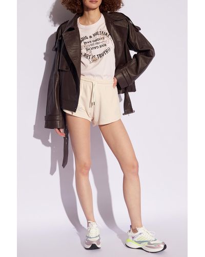 Zadig & Voltaire ‘Smile’ Sweat Shorts - Natural