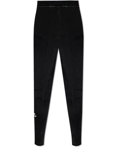 Balenciaga 'skiwear' Collection Trousers In Velvet, - Black