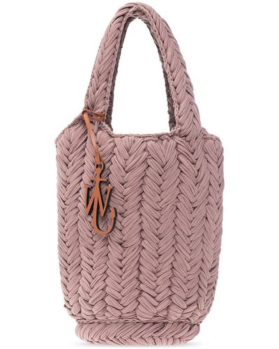 JW Anderson 'knitted' Shopper Bag - Purple