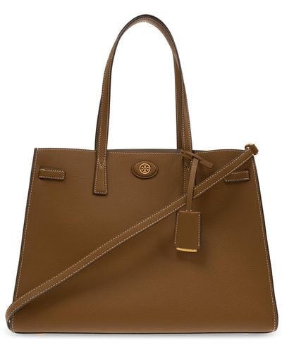 Tory Burch ‘Robinson’ Shopper Bag - Brown