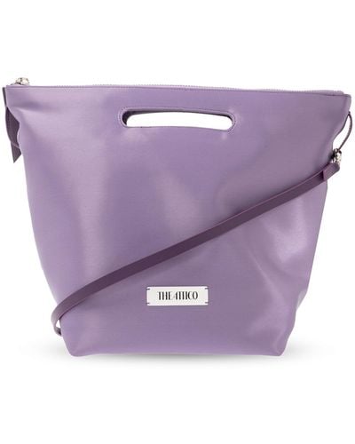 The Attico ‘Via Dei Giardini 30’ Satin Bag - Purple