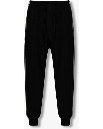 Y-3 Relaxed-Fitting Trousers - Black