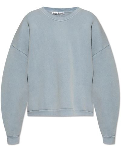 Acne Studios Sweatshirt From Organic Cotton, - Blue