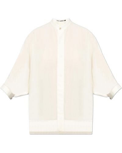 Issey Miyake Shirt With Decorative Sleeves, - White