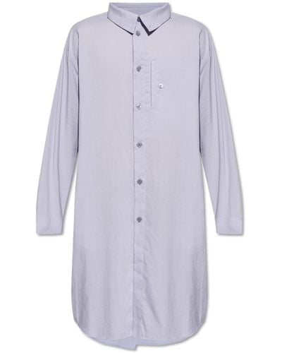 Homme Plissé Issey Miyake Shirt With Pocket, - Purple