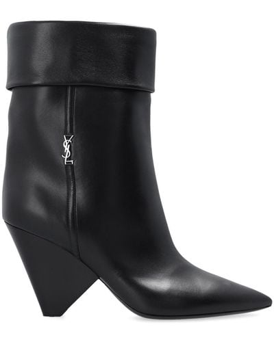 Saint Laurent Niki 8.5 Boots - Black