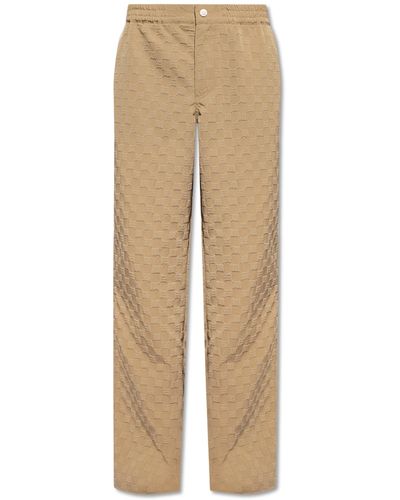 MISBHV Monogrammed Trousers, - Natural