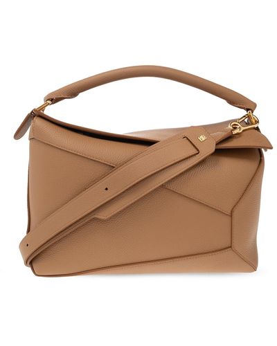 Loewe ‘Puzzle’ Shoulder Bag - Brown