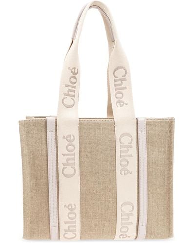 Chloé 'shopper' Type Bag, - Natural