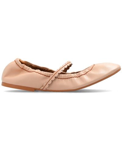 See By Chloé 'kaddy' Leather Ballet Flats, - Pink