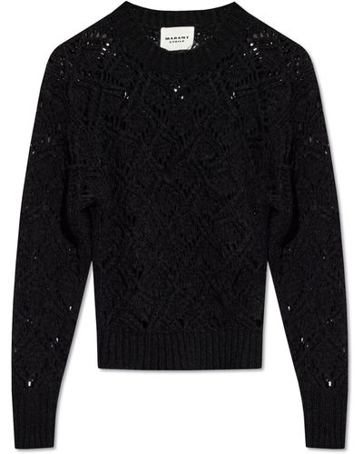 Isabel Marant 'joey' Crochet Sweater, - Black