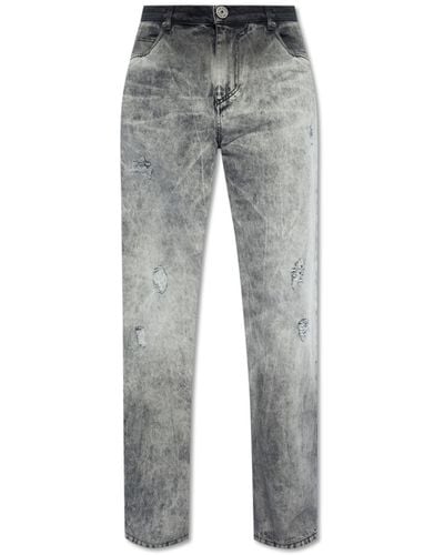 Balmain Straight Jeans, - Grey