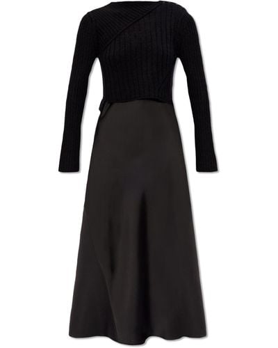 AllSaints 'amos' Dress & Sweater Set, - Black