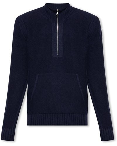 Moncler Wool Sweater - Blue