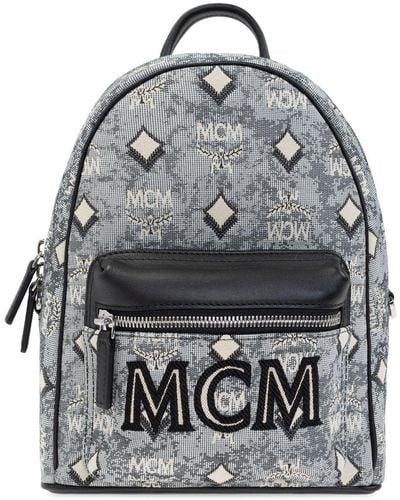 MCM 'vintage Jacquard' Backpack - Gray